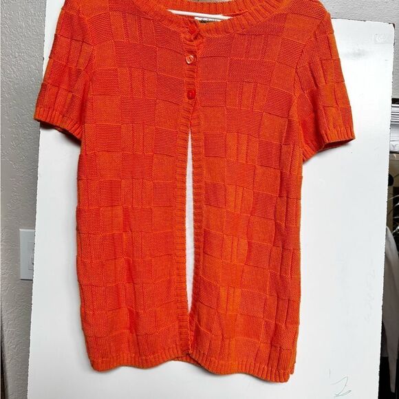 Christopher&  Banks short sleeve orange size small - Picture 7 of 11